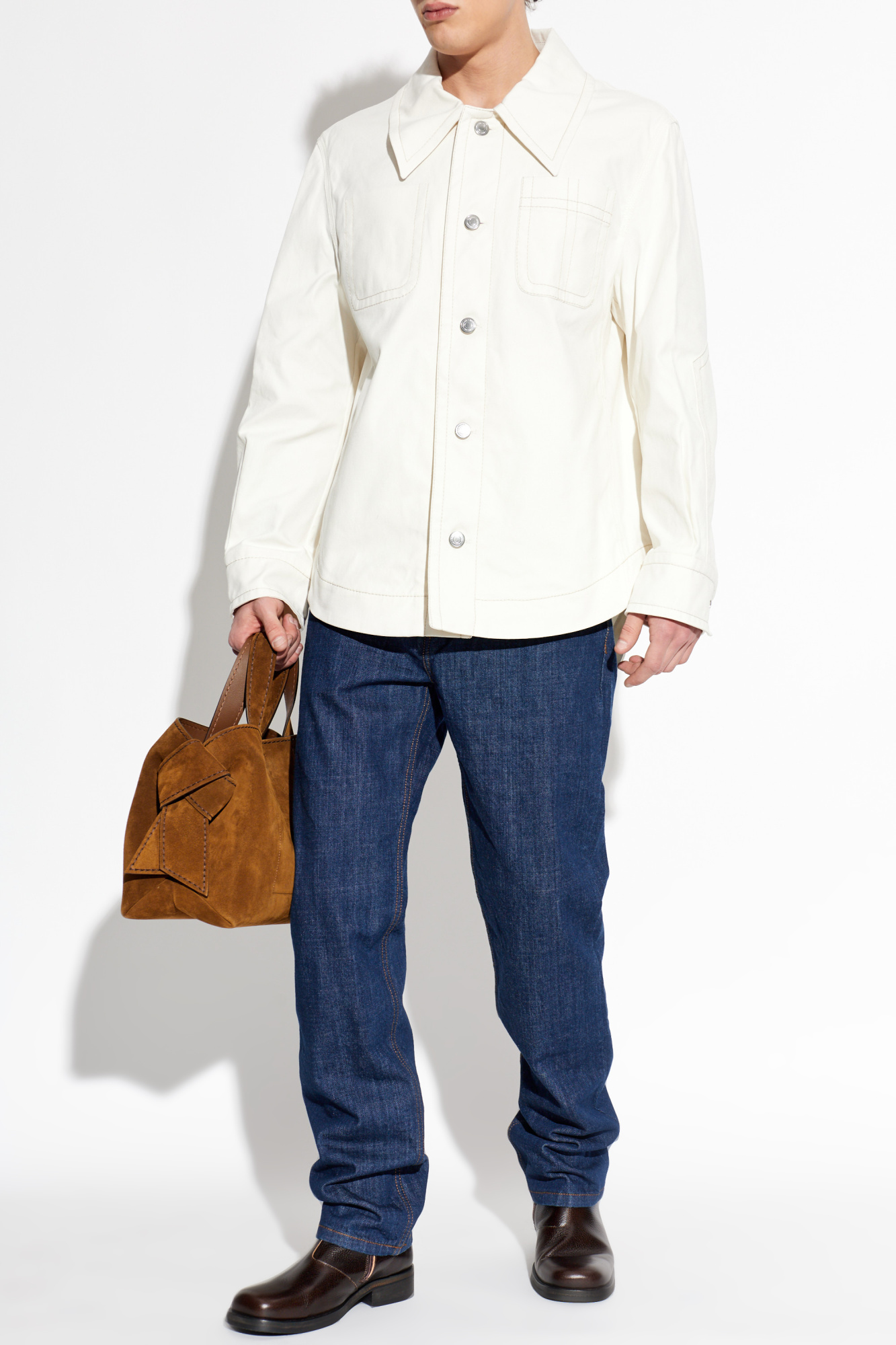 Ami Alexandre Mattiussi Denim jacket with pockets | Men's